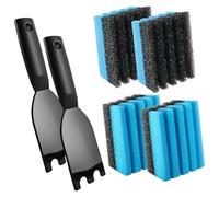 predolo Éponge et grattoirs pour Nettoyer Les Grils, Outil de Cuisine, Accessoires, nettoyant Robuste pour plaques de Cuisson, Style B