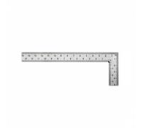 predolo Équerre Acier Inoxydable Précision Équerre D'angle En Acier Inoxydable Polyvalent Règle Métal 150x300 Mm pour Atelier, Chantier, Argent, 150x50mm Épaisseur 2.0mm