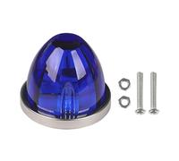 predolo Feu de Position Latéral, Feux d‘Avertissement Freinage Stroboscopique avec 2 Vis et 2 Noix, Feu de Position Latéral à LED 12V/24V en Forme de Pastèque pour Bateau/Camion, Bleu