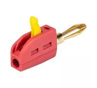 predolo Fiche Banane Mini Empilable 4x4 Mm, Pratique, 250 V/32 A, pour Câbles D'enceintes, Plaques Murales et Composants de Réception, 3 pièces