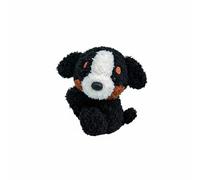 predolo Figurine de Chien de Bureau Design Mignon Miniature de Chien Décorative Compact Accessoire D'ordinateur Animal pour Étudiants, Bernois Noir