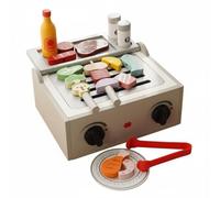 predolo Four à Pizza en Bois Jouet Design Réaliste Set de Pizza à Jouer Éducatif Ensemble Pizzeria pour Enfant pour Enfants