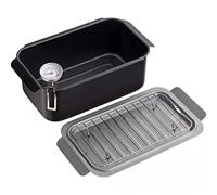 predolo Friteuse avec Thermomètre Compacte Friteuse Table Compatible Induction Récipient pour Cuisine