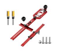 predolo Gabarit de Fraisage pour Rainures, Guide de Fraisage pour Le Travail Du Bois, Facile à Utiliser, Gabarit de Découpe de Cercles de Qualité Supérieure, Ensemble Complet de 3 Types