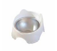 predolo Gamelle Chat INOX Murale Bol Mangeoire Écuelle Réglage de Hauteur Selon la Taille de l'Animal Fixation Murale Fiable Surface Lisse Qui Se Rince, Blanc, Acier Inoxydable
