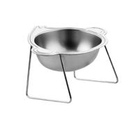 predolo Gamelle surélevée pour Chat, Inclinée et Résistante à l'usure, Base Stable et Amovible en Acier Inoxydable, Idéale pour Les Petits Animaux de Comp, Style B