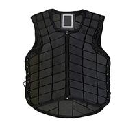 predolo Gilet de Protection d'équitation, Gilet équestre pour Hommes, Gilet d'entraînement, gardes de Sport pour Filles, Le Noir, Adulte L