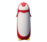 predolo Gourde Pingouin Barrière Thermique sous Vide Bouteille Isotherme En Forme de Pingouin Anti-Fuite Bouteille Isotherme Enfant Dessin Animé pour Enfants, Rouge