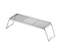 predolo Grille de Camping Pliable pour, Grille de Barbecue Pliable Pratique en Acier Inoxydable pour, pour Barbecue et Camping, L