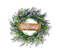 predolo Guirlande décorative artificielle de, guirlande suspendue, panneau d'été, pour porte d'entrée, décoration de bienvenue pour les fêtes, Violet