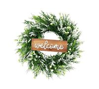 predolo Guirlande décorative artificielle de, guirlande suspendue, panneau d'été, pour porte d'entrée, décoration de bienvenue pour les fêtes, Blanc