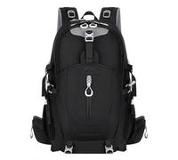predolo Homme 40L Sac à Dos Randonnée en Nylon Résistant à l’Eau, Sac à Dos Montagne avec Sifflet SOS and aussi Back Support System, Noir, Noir