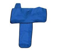 predolo Housse de Selle pour Cheval, Protection de Selle Pratique, Légère et Portable, Manchon de Protection pour Western, Bleu
