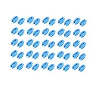 predolo Isolateur de Clôture électrique 50x, Grille Haute Tension, Tube Carré, Accessoires de Clôture Polyvalents Résistants Aux Intempéries, Bleu