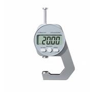predolo Jauge D'épaisseur Numérique Haute Précision Micromètre Numérique Conversion mm/pouce Outil de Mesure pour Artistes, 0-20mm, Tête Plate
