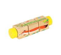predolo Jeu de Puzzle en Bois à tordre pour améliorer la Concentration, la Coordination œil-Main et la Reconnaissance chez Les Enfants. Jeu éducatif en Bois, Jaune