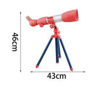 predolo Jouets de Télescope avec Télescope Réfracteur Astronomique Trépied pour Enfants Débutants, Un Rouge