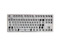 predolo Kit Clavier Base Kit 87 Touches Anti-Key Rollover Complet Clavier TKL Hot-Swappable Source D'énergie Longue Durée Périphérique Informatique, Transparent