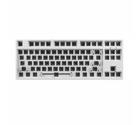 predolo Kit Clavier Base Kit 87 Touches Anti-Key Rollover Complet Clavier TKL Hot-Swappable Source D'énergie Longue Durée Périphérique Informatique, White