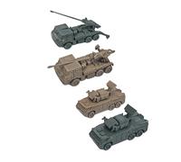 predolo Kit de 4 modèles de véhicules 4D 1/144, puzzle, idée cadeau, assemblage, simulation, jouet éducatif, pour adultes et enfants, Style K