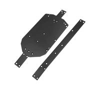 predolo Kit de longerons de sécurité en métal pour châssis de voiture RC avec renforts pour véhicules pour 14209, camions RC 1/14, Noir