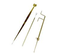 predolo Kit D'outils de Réparation pour Violoncelle (3 Pièces) : Pince et Outil de Réglage pour Colonne D'harmonie, Jauge pour Colonne D'harmonie, DROIT