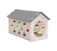 predolo Lit pour Chat, grattoir, Tunnel, Jouets interactifs, Protection de Meubles, Niche pour Chien