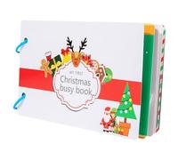 predolo Livre D'autocollants sur Le Thème de Noël, Cadeau D'anniversaire, Puzzle, Jouet éducatif, Apprentissage Sensoriel, Livre D'activités pour