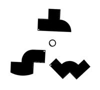 predolo Lot de 3 cartes d'amélioration pour barbiers, modèle de coiffure avec joint torique à ressort, guide professionnel pour la création de lignes de