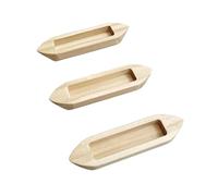 predolo Lot de 3 maquettes de Bateaux en Bois, Non finies, à Monter soi-même. Modèles de canoës de pêche Nautiques décoratifs pour la Maison, la Table ou