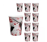 predolo Lot de 4 Gobelets Jetables pour Fête D'Halloween - Service de Table Festif