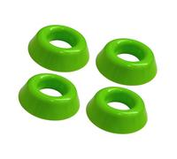 predolo Lot de 4 Supports de Rangement pour Ballons de Football, Vitrine, Robuste, Peu Encombrant, Multifonctionnel, Présentoir pour Basket-ball, Vert
