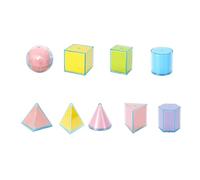 predolo Lot de 9 Formes Géométriques Pliables 3D pour Salle de Classe et Maternelle