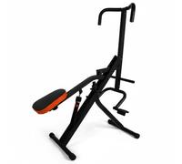 predolo Machine d'Exercice Pliable Appareil Abdominaux Banc Fitness Équipement Musculation avec Siège Rembourré et Poignées Stables en Acier Adaptée aux Entraînements à Domicile Salle d'Activité Gym