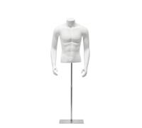 predolo Mannequin Torsse avec Bras Flexibles et Fini Antireflet pour Présenter et Maillots Dans une Boutique, 哑白男带手 站模, style to 12