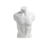 predolo Mannequin Torsse avec Bras Flexibles et Fini Antireflet pour Présenter et Maillots Dans une Boutique, 哑白男半身 无底座, style to 8