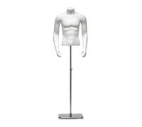 predolo Mannequin Torsse avec Bras Flexibles et Fini Antireflet pour Présenter et Maillots Dans une Boutique, 哑白男带手加厚底座 站模, style to 11