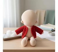 predolo Manteau D'hiver Vierge En Velours Doux et Souple pour Poupée à Faire Soi-même - Design Tendance - Accessoire de Jouet Doux et Texturé pour Les Loi