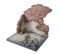 predolo Maquette de maison en ruine à l'échelle 1:12 ou 1:6, simulation miniature de ruines en résine, accessoire de décoration pour diorama ou décor.