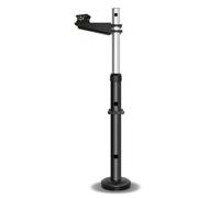 predolo Mât Vidéosurveillance avec Bras Réglable Poteau Caméra avec Cage Sol Extérieur Support Monitorage Bras Croisés pour Parking, 1-2 Mètres