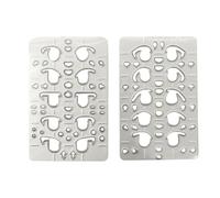 predolo Matrices de Découpe pour Argile, Outils de Fabrication D'argile, Machine à Découper Les Yeux Portable, Matrice de Découpe pour Loisirs Créatifs