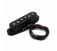 predolo Micro ST à 4 Fils Alnico 2 Micro Simple Bobinage Empilé Réduction du Bruit pour Guitaristes, Noir