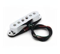 predolo Micro ST à 4 Fils Alnico 2 Micro Simple Bobinage Empilé Réduction du Bruit pour Guitaristes, Argent