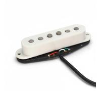 predolo Micro ST à 4 Fils Alnico 2 Micro Simple Bobinage Empilé Réduction du Bruit pour Guitaristes, Blanc