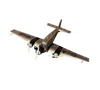 predolo Modèle d'avion ornements en fer forgé décoration bricolage Puzzle jouets aviation commémorer Souvenir moulé sous pression modèle d'avion pour comptoir, ARGENT