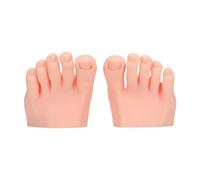 predolo Modèle de faux pied d'entraînement pour les pointes d'ongles, demi-pied professionnel, affichage réaliste, mannequin d'ongles souple et, Couleur de Peau Claire