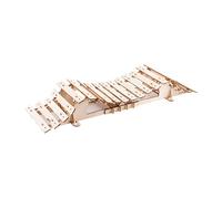 predolo Modèle réduit de crawler radiocommandé à l'échelle 1/18 ou 1/24, en bois léger et résistant, accessoire professionnel robuste pour scènes, Pont à Poutres