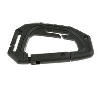 predolo Mousqueton en Plastique Résistant avec Clip à Ressort, Vert, 9x5.8cm