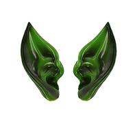 predolo Oreilles D'elfe En Latex, Accessoires de Déguisement, de Carnaval, de Cosplay, de Déguisement, de Fausse Oreille, D'elfe et de, VERT