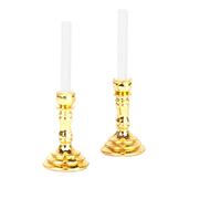 predolo Paire de Chandeliers Miniatures de 1:12 Maison Miniature Bougies Blanches